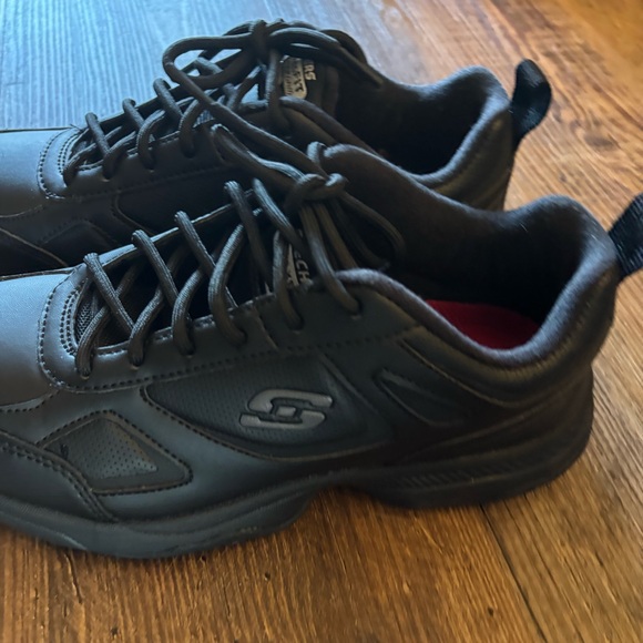 Skechers Black Slip Resistant Memory Foam Work Sneakers worn once SZ 6 - Picture 5 of 6
